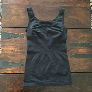 UNIQLO Black Nylon Shapewear Stretch Tank Medium